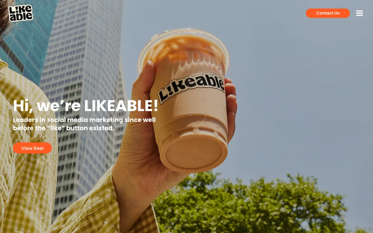 Likeable homepage, captured September 28, 2026
